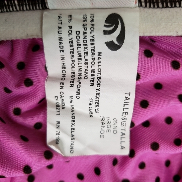 Maïa Swim bikini top pink shimmer "my bad" graphic - Picture 10 of 10